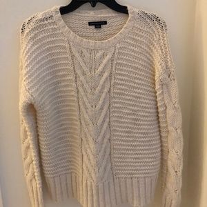 cream american eagle sweater